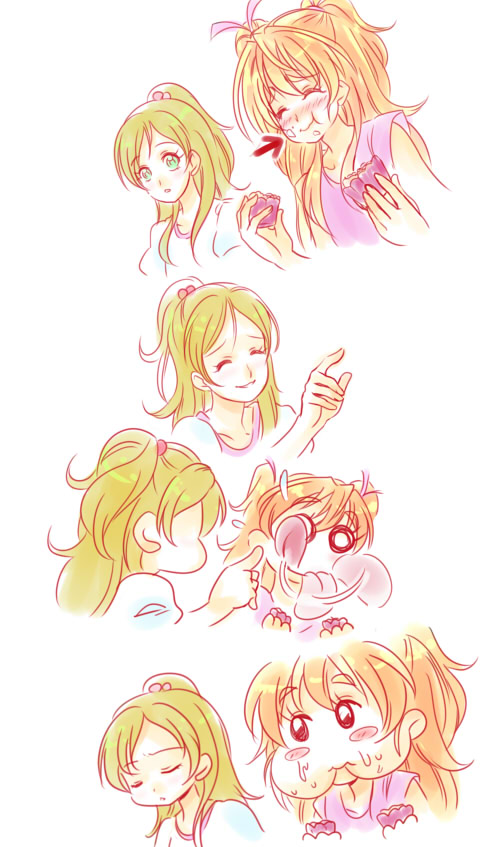 houjou hibiki and minamino kanade (precure and 1 more) drawn by suzunashi_susumu
