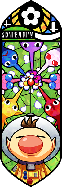 red pikmin, olimar, yellow pikmin, blue pikmin, purple pikmin, and 2 more (super smash bros. and 1 more) drawn by quas-quas