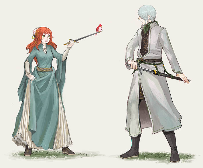 rose guine avalon and parsifal (sound horizon and 1 more) drawn by fuse_(xiayu)