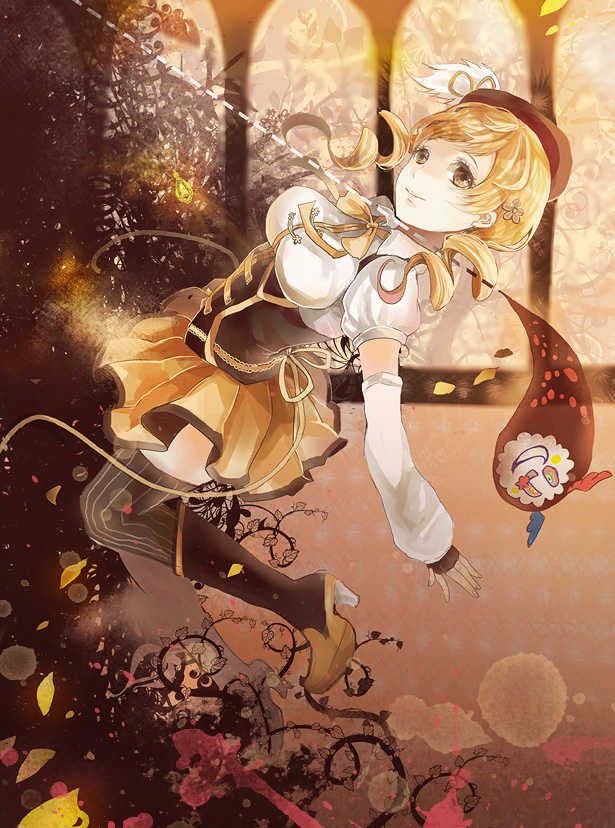 tomoe mami and charlotte (mahou shoujo madoka magica) drawn by sakuragi_kei