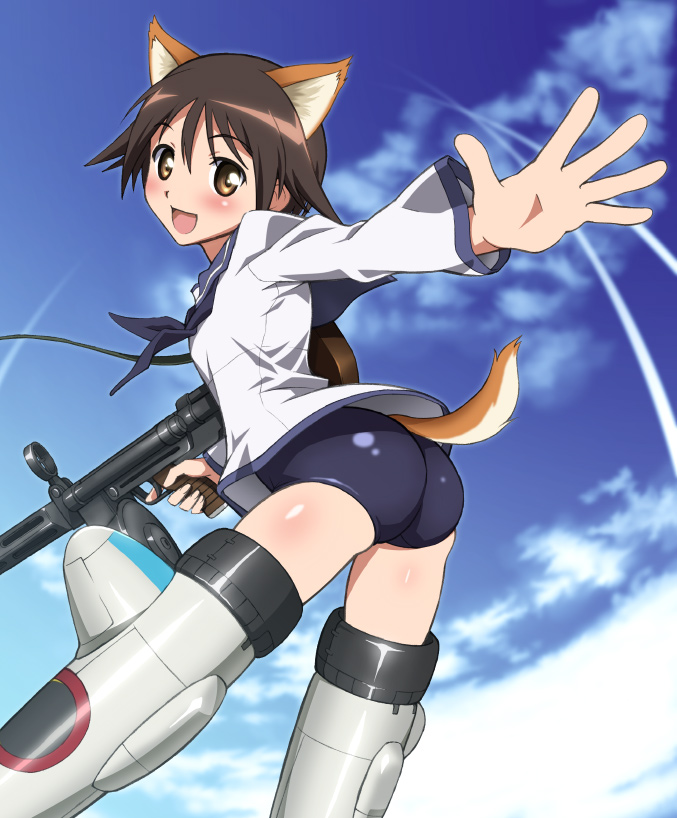 miyafuji yoshika (world witches series and 1 more) drawn by norizou