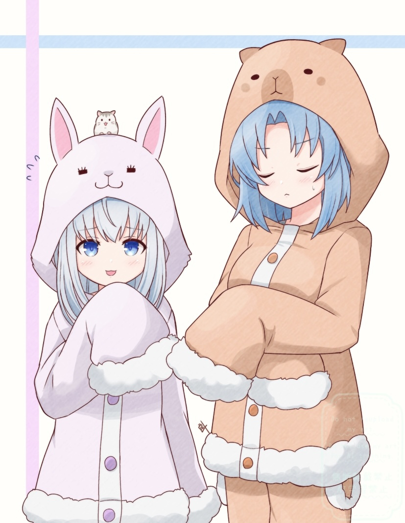 makino mitake and tsuboi nanaho (assault lily) drawn by inoguchi_minto