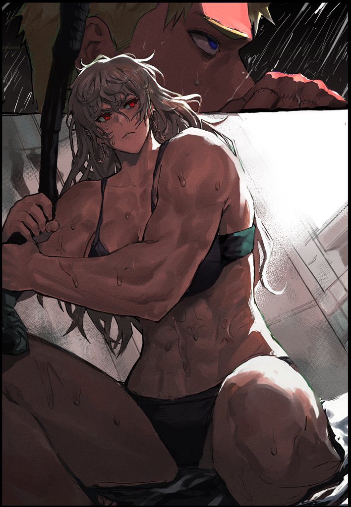 noi and shin (dorohedoro) drawn by park_ongjol