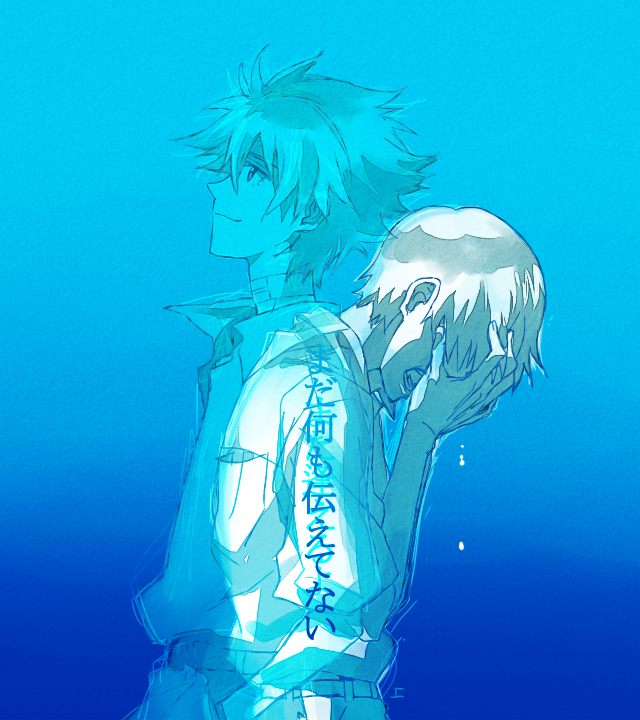 ikari shinji and nagisa kaworu (neon genesis evangelion and 2 more) drawn by kagio_(muinyakurumi)