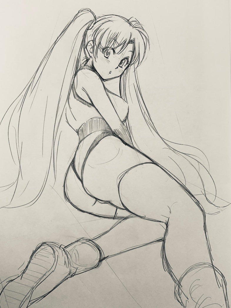 sharon les halles (numan athletics) drawn by nanao_futaba