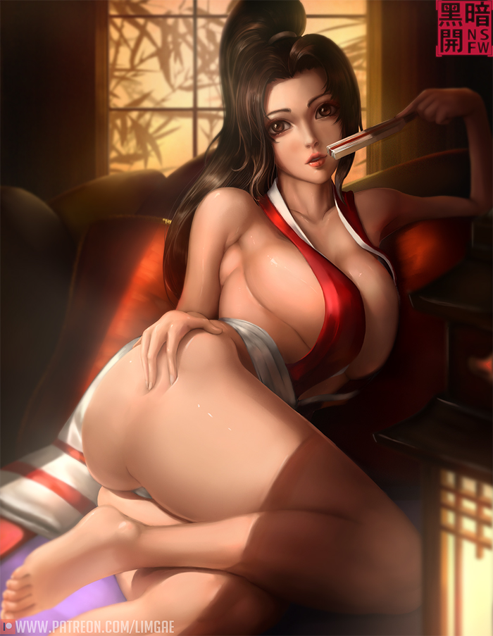 shiranui mai (the king of fighters and 1 more) drawn by limgae