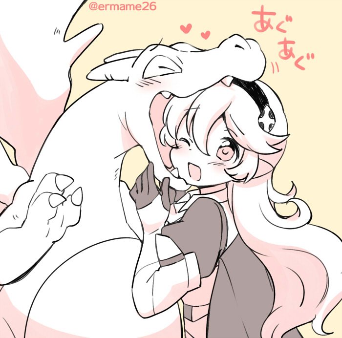 female corrin and charizard (pokemon and 3 more) drawn by eromame