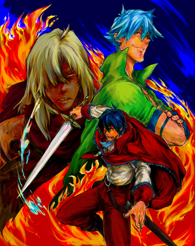 simon, kamina, and viral (tengen toppa gurren lagann and 1 more)