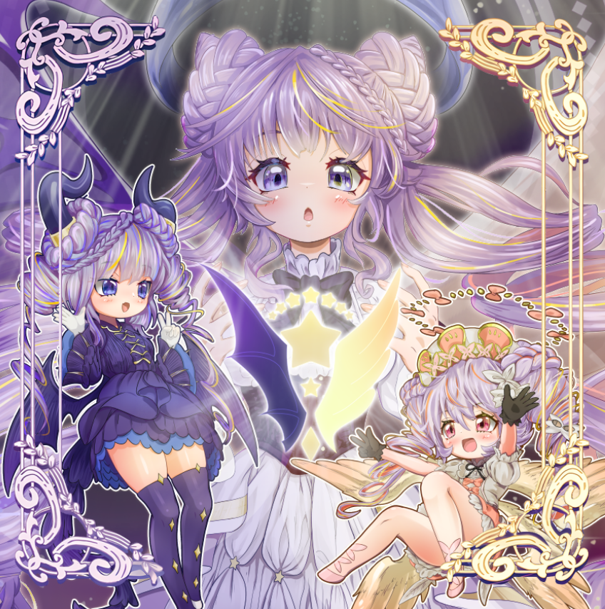 selettrice vaalmonica, dimonno vaalmonica, angello vaalmonica, and varar vaalmonican concord (yu-gi-oh!) drawn by ttakji_craft