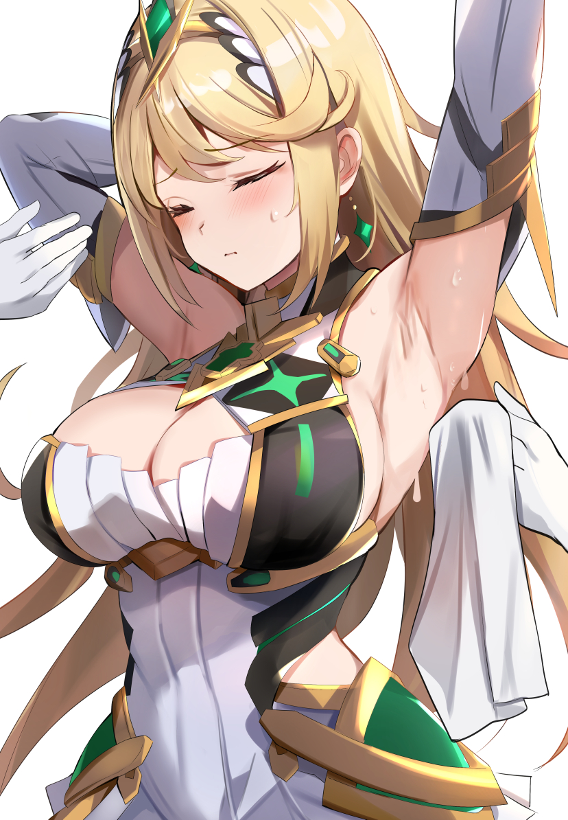 mythra (xenoblade chronicles and 1 more) drawn by tomas_(kaosu22)