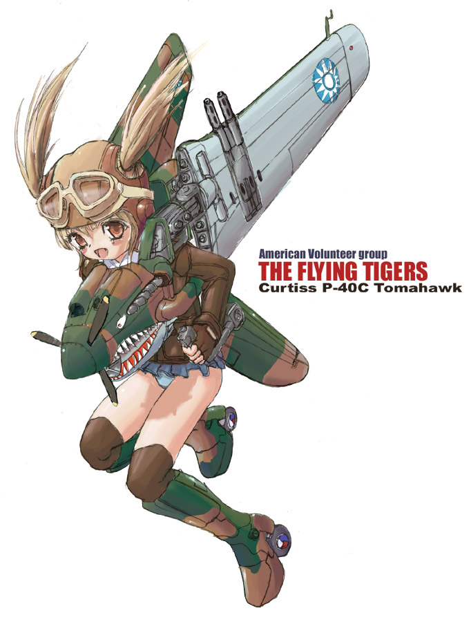 p-40 warhawk (original) drawn by soukaa_(golden_sash)