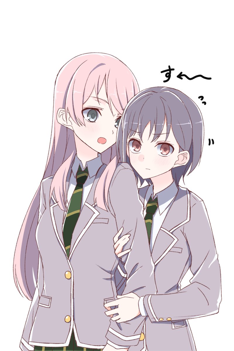 chihaya anon and takamatsu tomori (bang dream! and 1 more) drawn by gumoyu