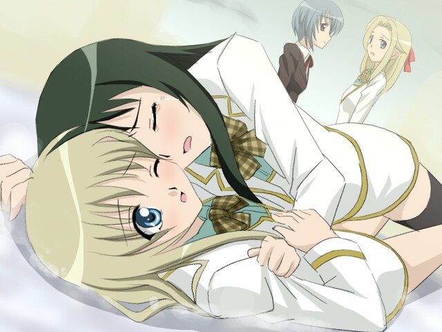 nanto yaya and konohana hikari (strawberry panic!) drawn by sanshita