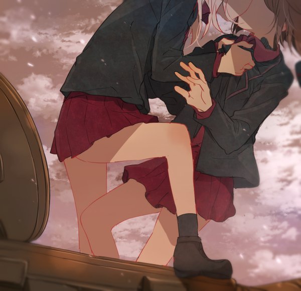 nishizumi miho and itsumi erika (girls und panzer) drawn by mikan-uji