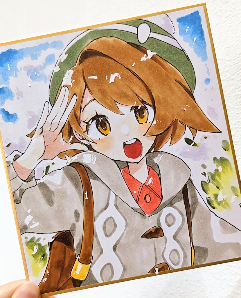 gloria (pokemon and 1 more) drawn by fukuzawa_(huku486)