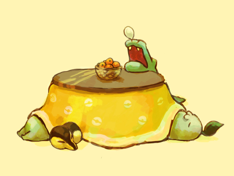cyndaquil, chikorita, and totodile (pokemon) drawn by mutton