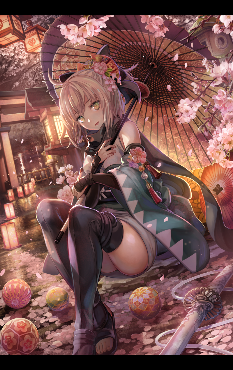 okita souji (fate and 1 more) drawn by torino_aqua