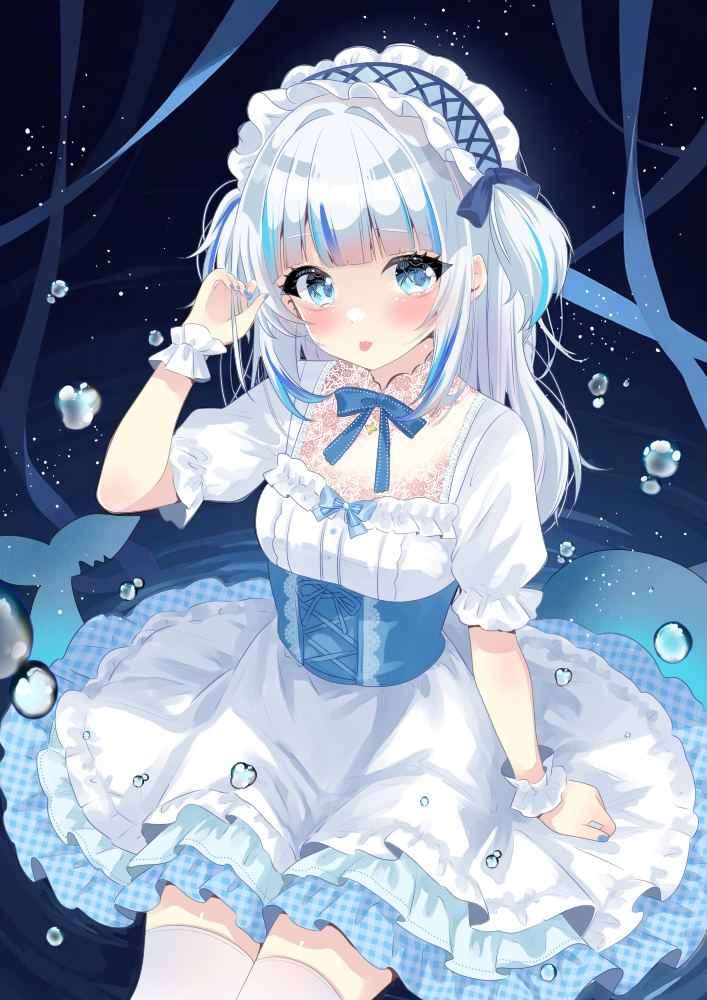 gawr gura (hololive and 1 more) drawn by rota_kokko