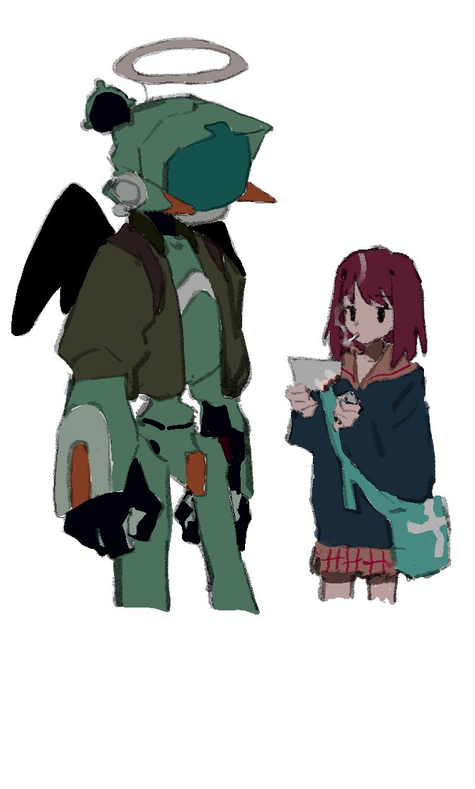 samejima mamimi and canti (flcl) drawn by funao_oekaki
