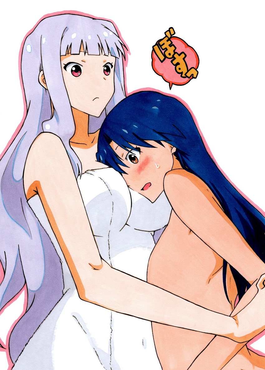 kisaragi chihaya and shijou takane (idolmaster) drawn by ginnoturu
