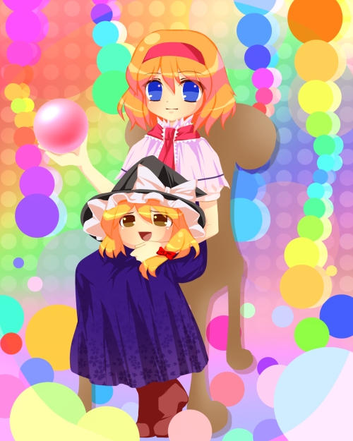 kirisame marisa and alice margatroid (touhou) drawn by sakurano