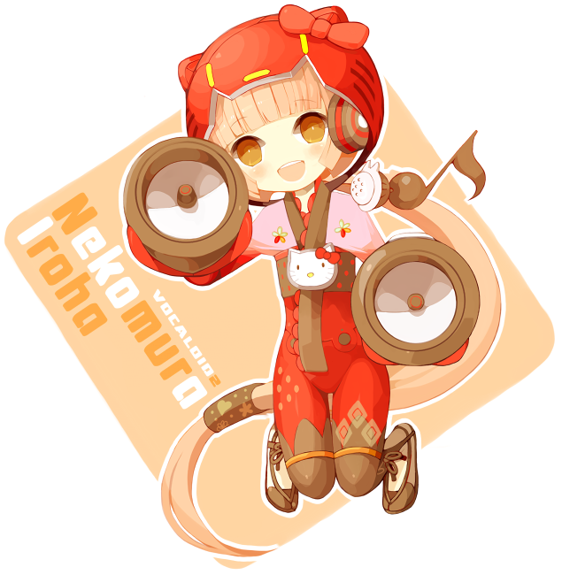 hello kitty and nekomura iroha (vocaloid and 2 more) drawn by sasasasa