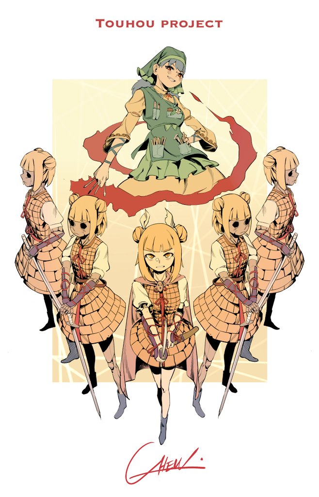haniyasushin keiki and joutouguu mayumi (touhou) drawn by chenwei_jun