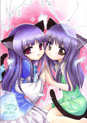 furude rika and frederica bernkastel (higurashi no naku koro ni and 1 more) drawn by kobato_mari