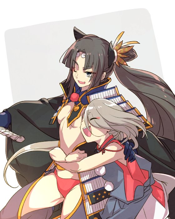 ushiwakamaru and ima-no-tsurugi (fate and 2 more) drawn by echo_(circa)
