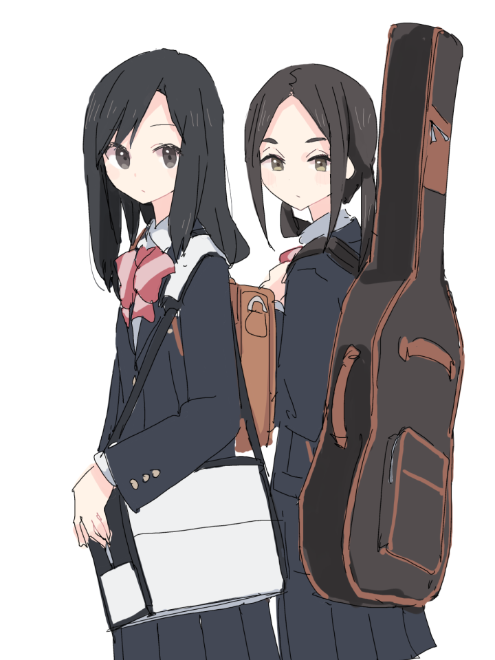 togano mai and hebimori oshizu (akebi-chan no serafuku) drawn by shiroshi_(denpa_eshidan)