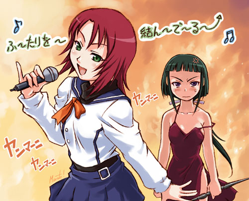 yuuki nao and okuzaki akira (my-hime and 1 more) drawn by maruto!