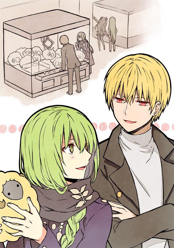 gilgamesh, ishtar, enkidu, kingu, and dumuzid (fate and 1 more) drawn by yoyo_9ea