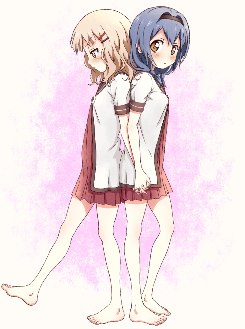 oomuro sakurako and furutani himawari (yuruyuri) drawn by takahashi_(dega_mo)