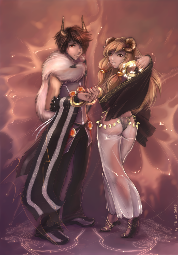 professor and gypsy (ragnarok online) drawn by ekaterina_orange