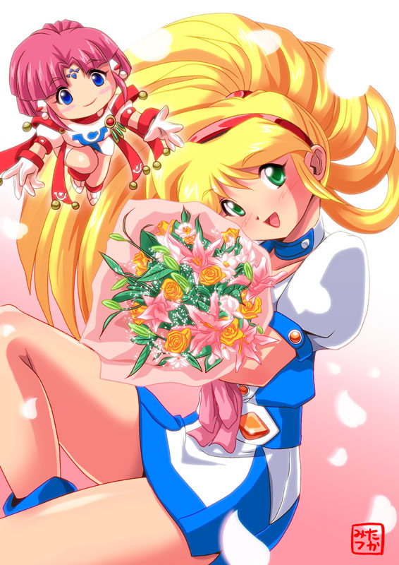kagurazaka yuna and yuri cube (ginga ojou-sama densetsu yuna) drawn by oborogumo_takamitsu