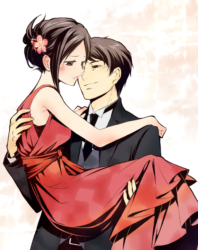kikuta kazuo and himekawa reiko (strawberry night and 1 more) drawn by sasachin_(k+w)