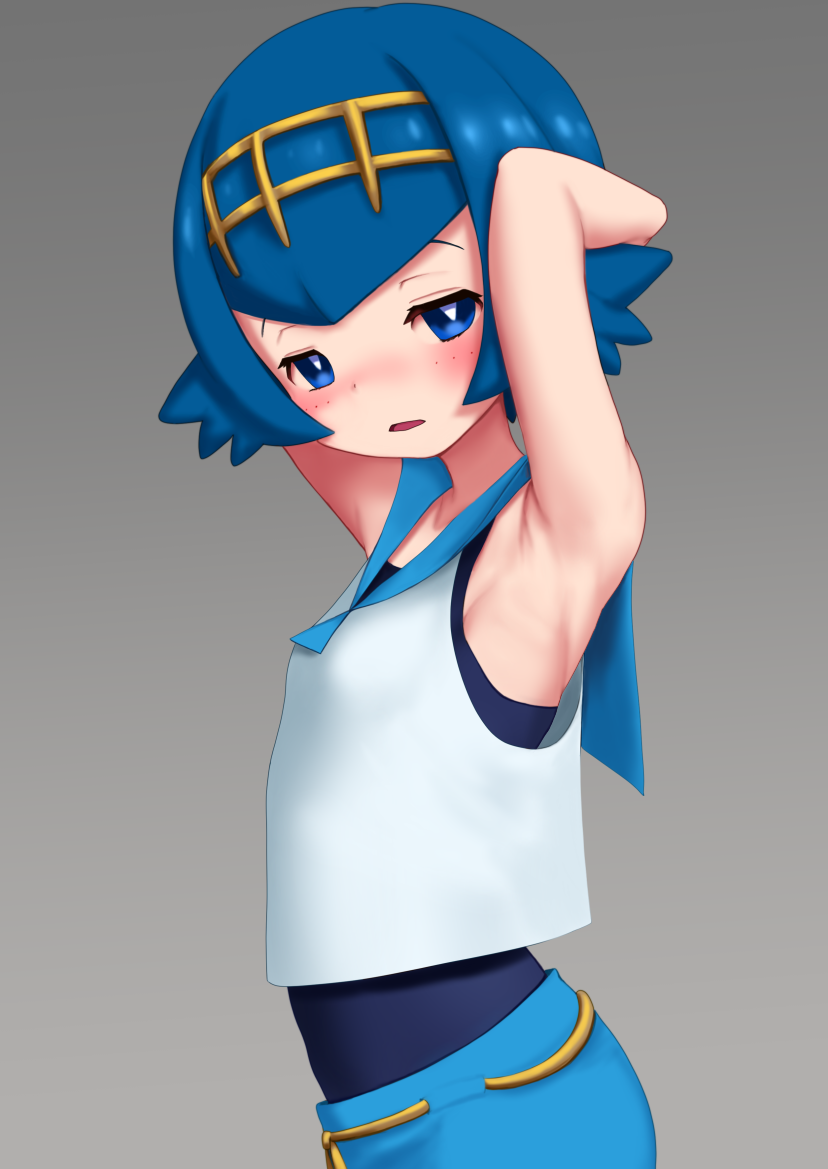 lana (pokemon and 1 more) drawn by gumakara
