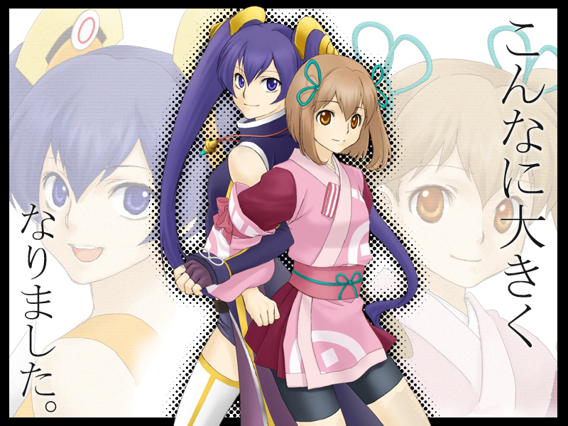 cocona vatel and sasha (ar tonelico and 2 more) drawn by kanoca