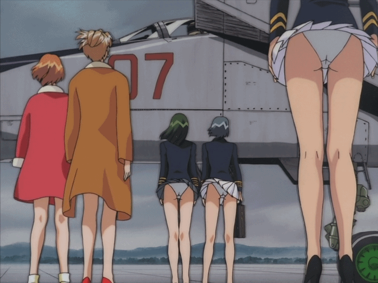 sumeragi aika, white delmo, aida rion, delmo commander, adjutant, and 1 more (aika and 1 more)