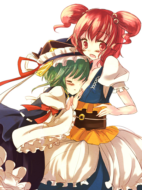shiki eiki and onozuka komachi (touhou) drawn by kinokobatake