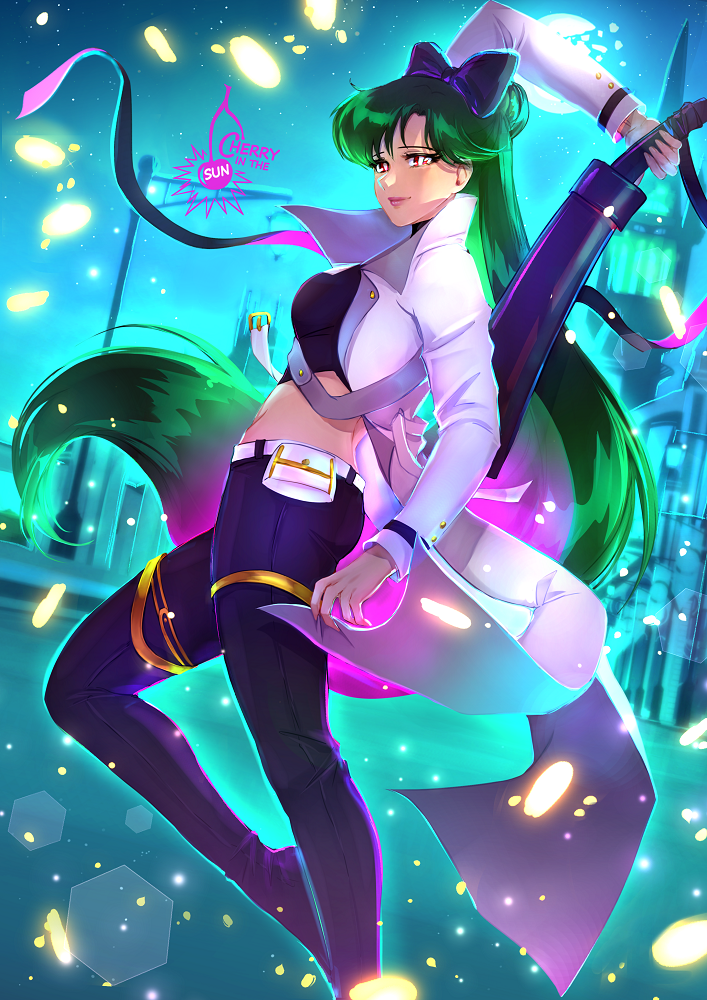 blake belladonna and meiou setsuna (bishoujo senshi sailor moon and 1 more) drawn by cherry_in_the_sun