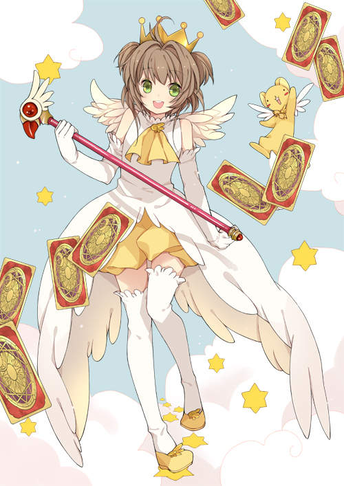 kinomoto sakura and kero (cardcaptor sakura) drawn by mia0309
