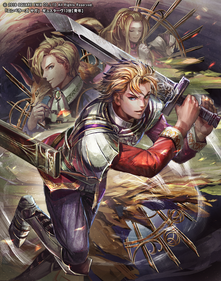 gustave xiii, kelvin, leslie bering, and cielmer (saga and 3 more) drawn by nitamame