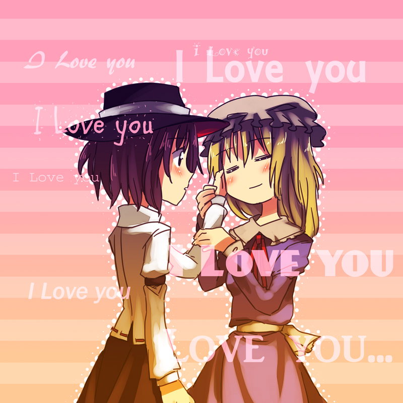 usami renko and maribel hearn (touhou) drawn by hachi_(8bit_canvas)
