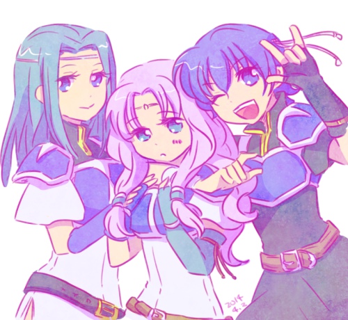 florina, fiora, and farina (fire emblem and 1 more) drawn by shirou_(artist)