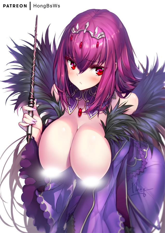 scathach and scathach skadi (fate and 1 more) drawn by hong_(white_spider)