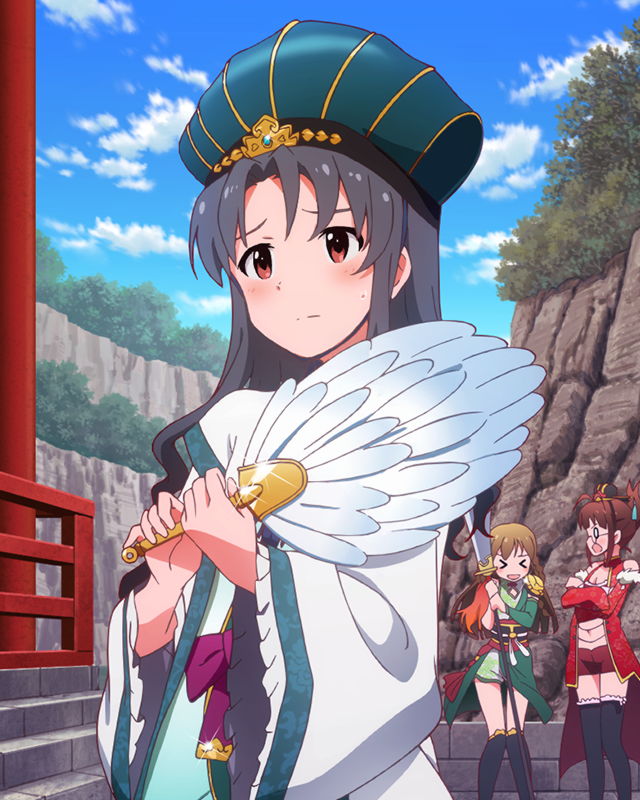 akizuki ritsuko, kousaka umi, and takayama sayoko (idolmaster and 1 more)