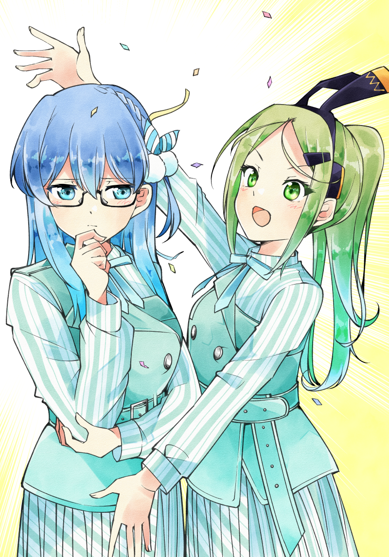 maruyama akane and kiryu touko (22/7) drawn by trefle_r