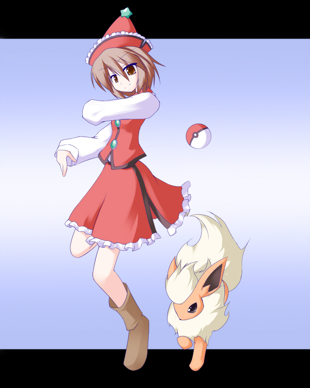 lyrica prismriver and flareon (touhou and 1 more) drawn by miyo_(miyomiyo01)