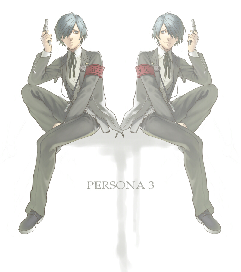 yuuki makoto (persona and 1 more) drawn by minato_(robin)